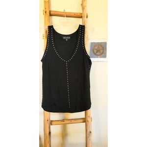 (SOLD)Idyllwind Black Studded Tank Top(Sold)